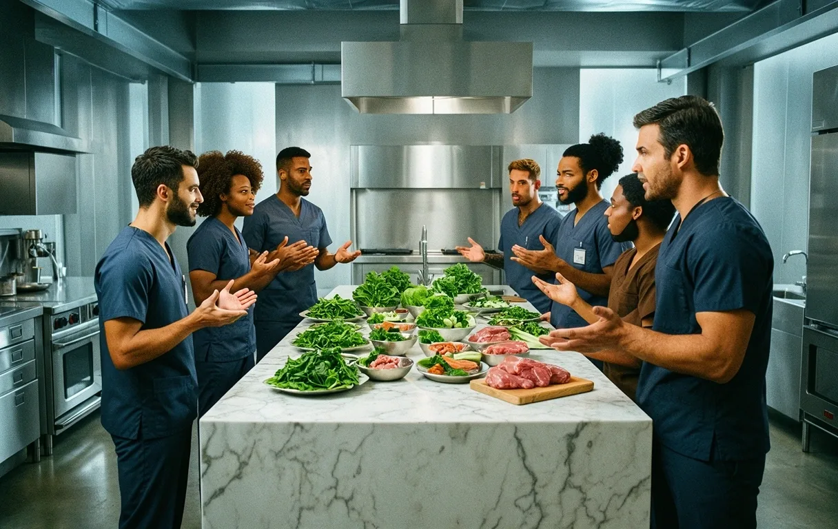 Professional kitchen environment